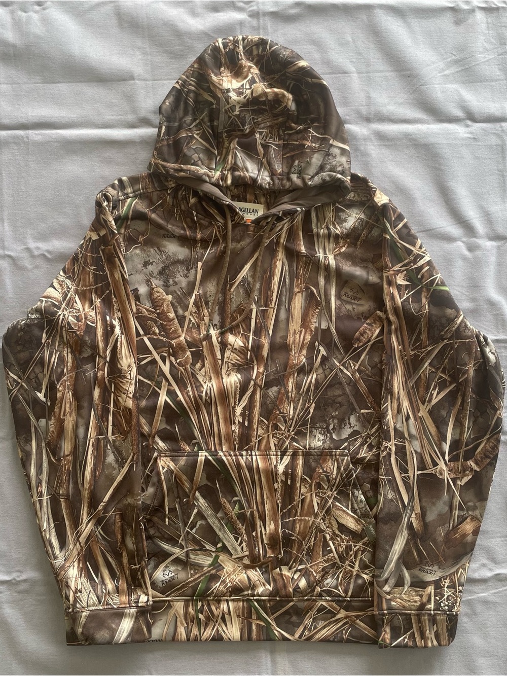Magellan Dri-fit Camo Hoodie Mens Medium Realtree Woodland Camouflage Outdoor